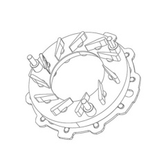 Geometrie variabila 3000-016-114B-0001 pentru turbine GARRET model GTD1749V